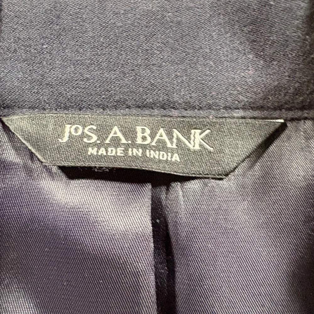 Jos. A. Bank Blazer Mens 42R Navy Blue Wool Cashmere Sport Coat Business Jacket